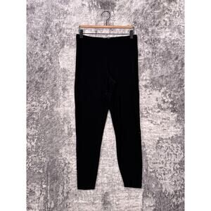 Sympli Leggings Womens Black Eyelet Laser Cut Detail Stretch Fabric Size 8